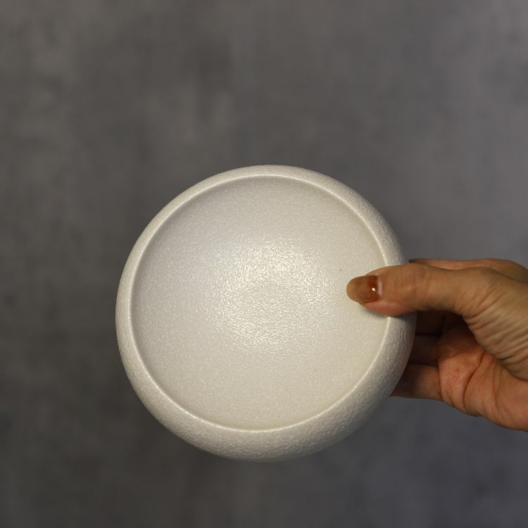 MINO　SNOW　 高台ラウンドボウル　15cm