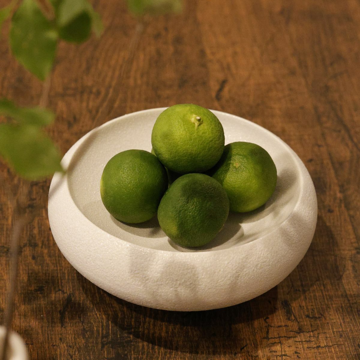 MINO　SNOW　 高台ラウンドボウル　15cm