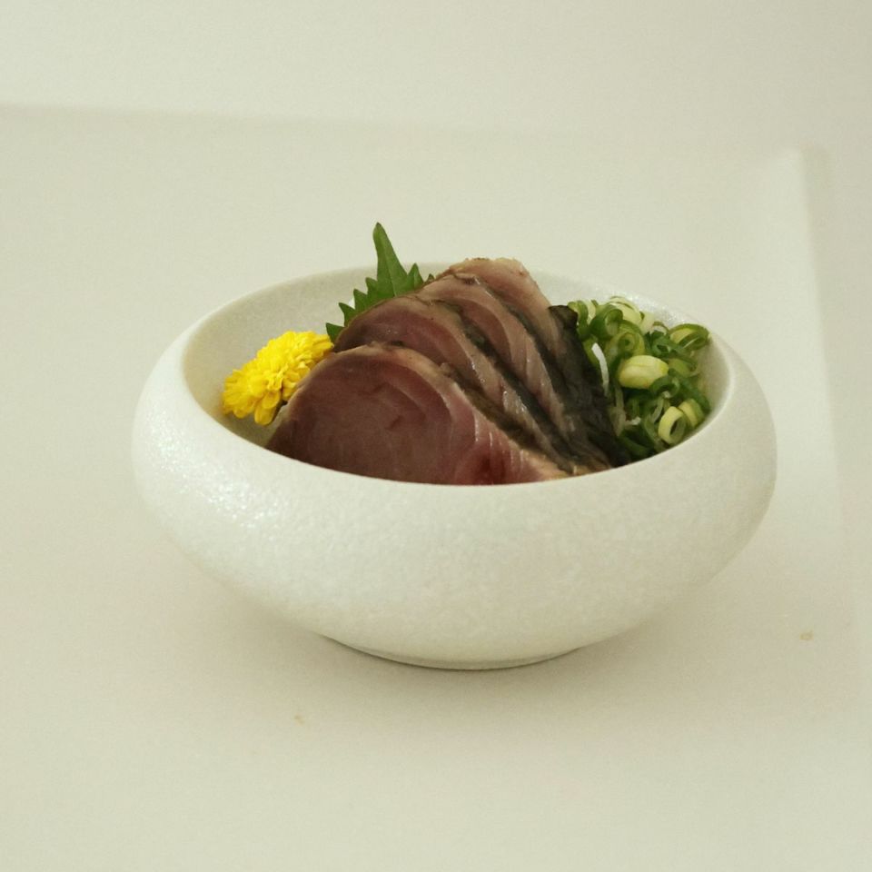 MINO　SNOW　 高台ラウンドボウル　15cm