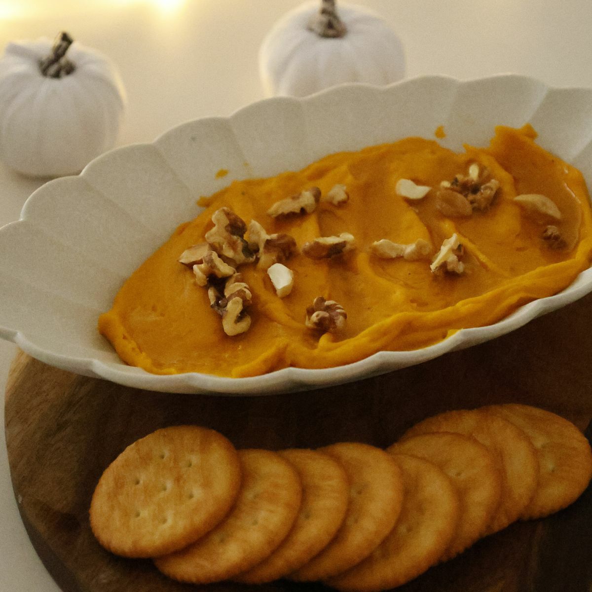 MINO　SNOW　オーバル菊型鉢　24cm