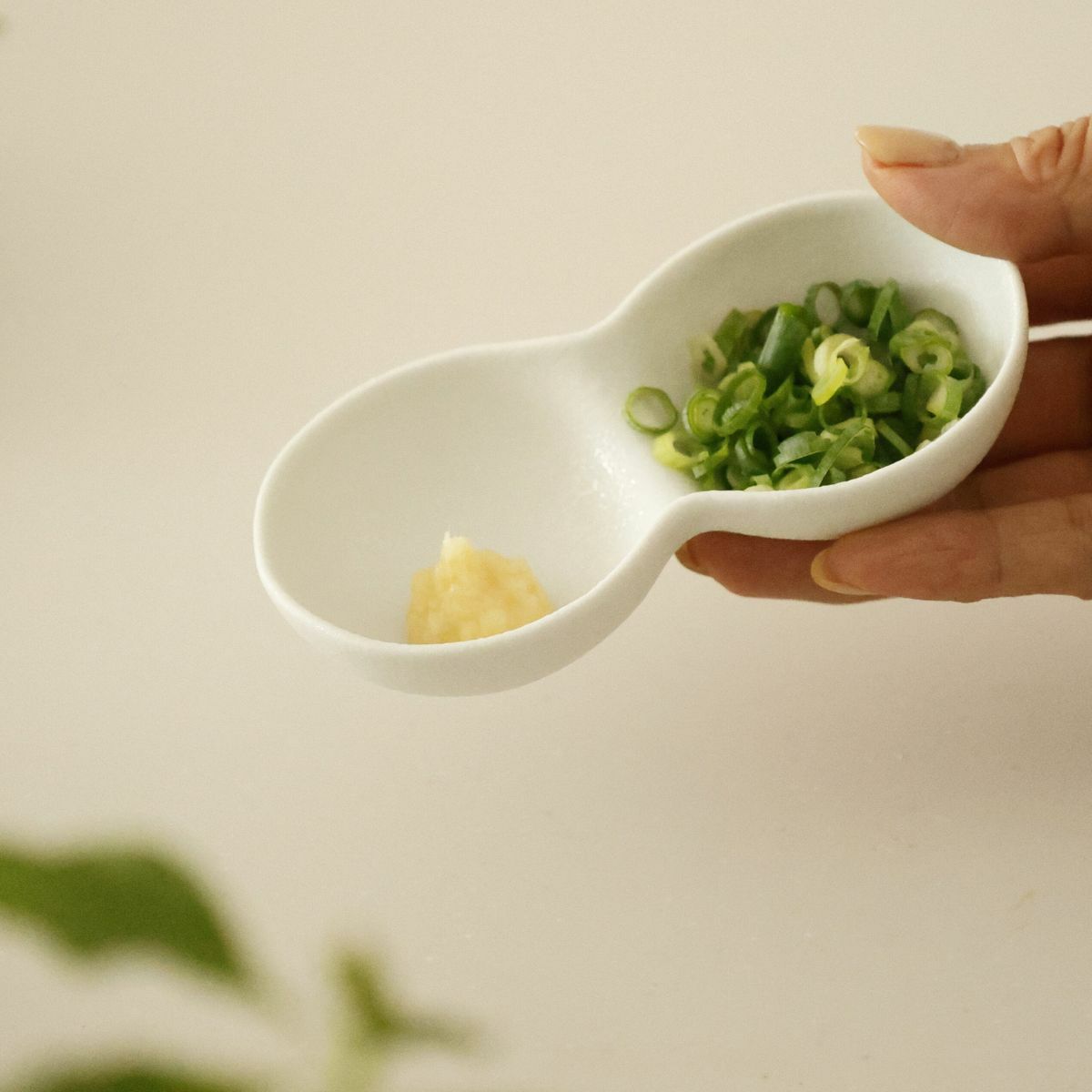 有田焼　スノー白い丸ツイン小皿