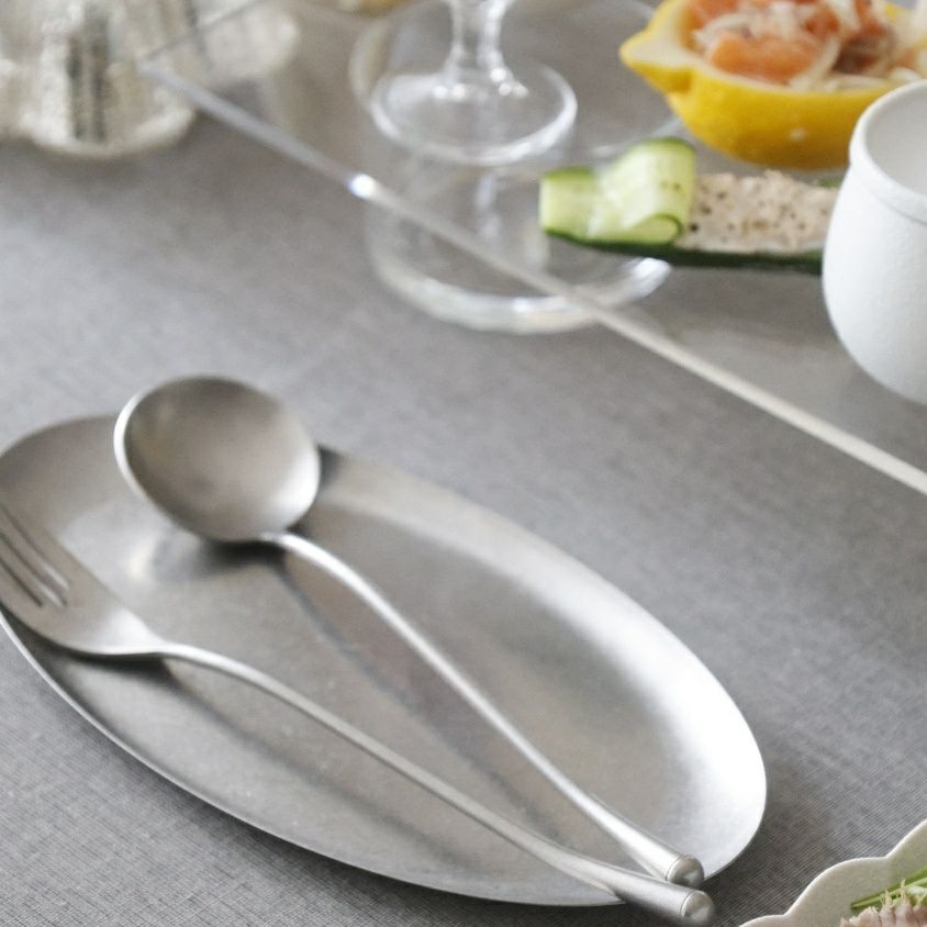 ステンレス製　ステンレス製オーバルトレー