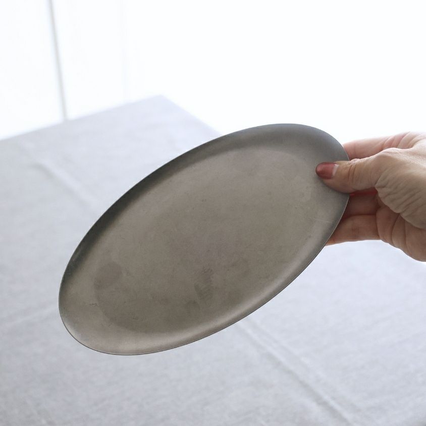 ステンレス製　ステンレス製オーバルトレー