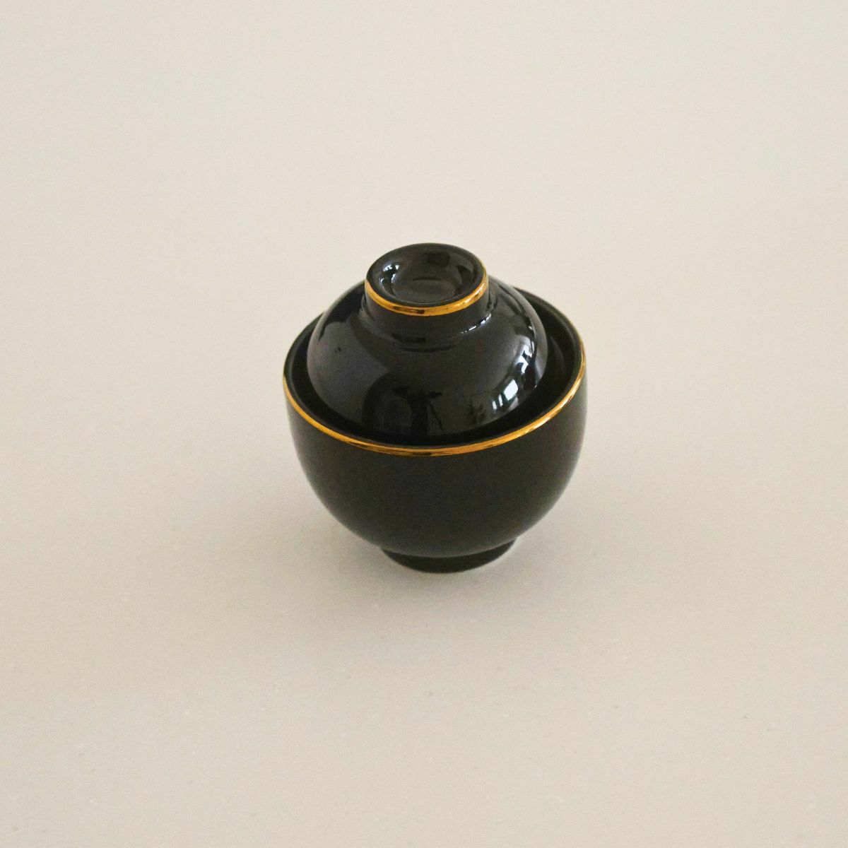 陶器製　蓋付小椀珍味入れ