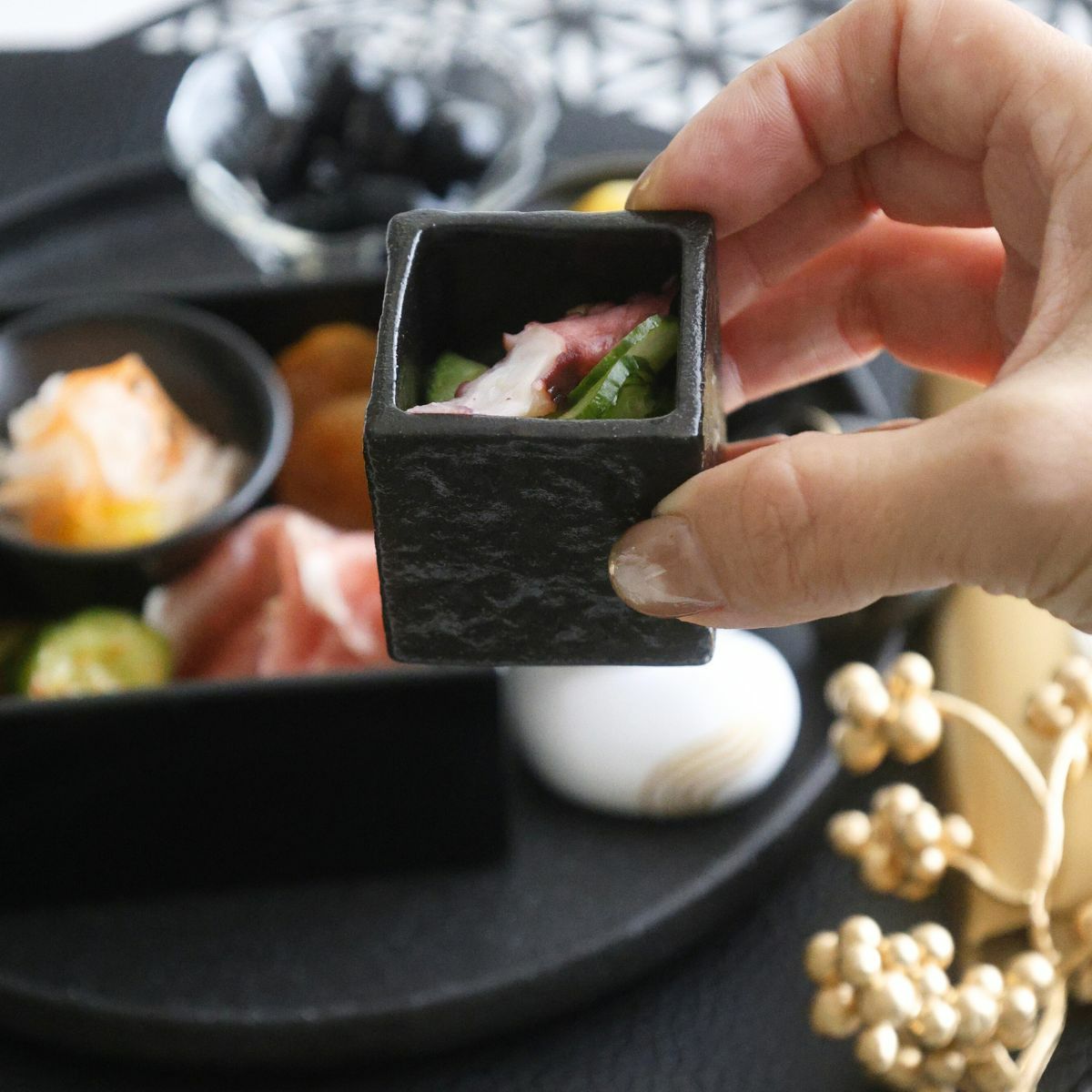 陶器製　正角豆小鉢