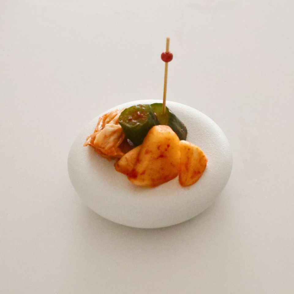 木製　赤珠ピック　10本入り