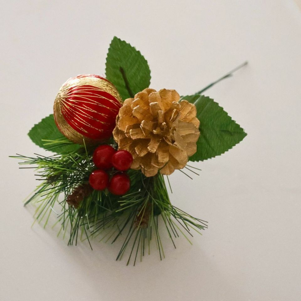 アートフラワー　お正月ピック