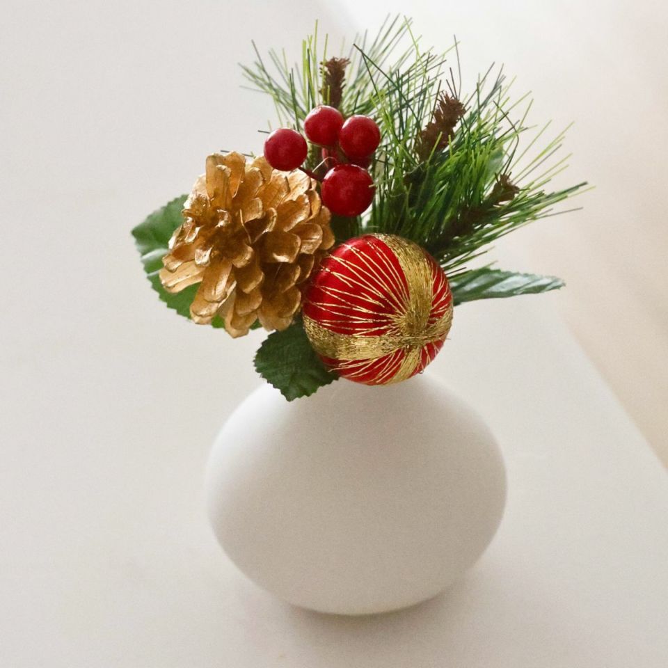 アートフラワー　お正月ピック