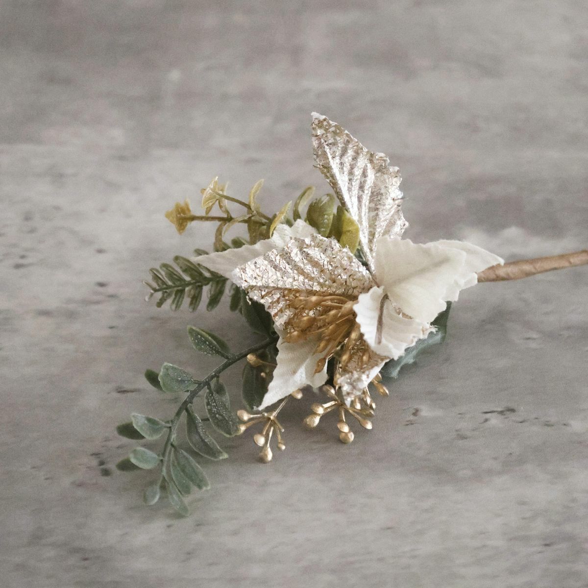 アートフラワー　ミックスポインセチアピック